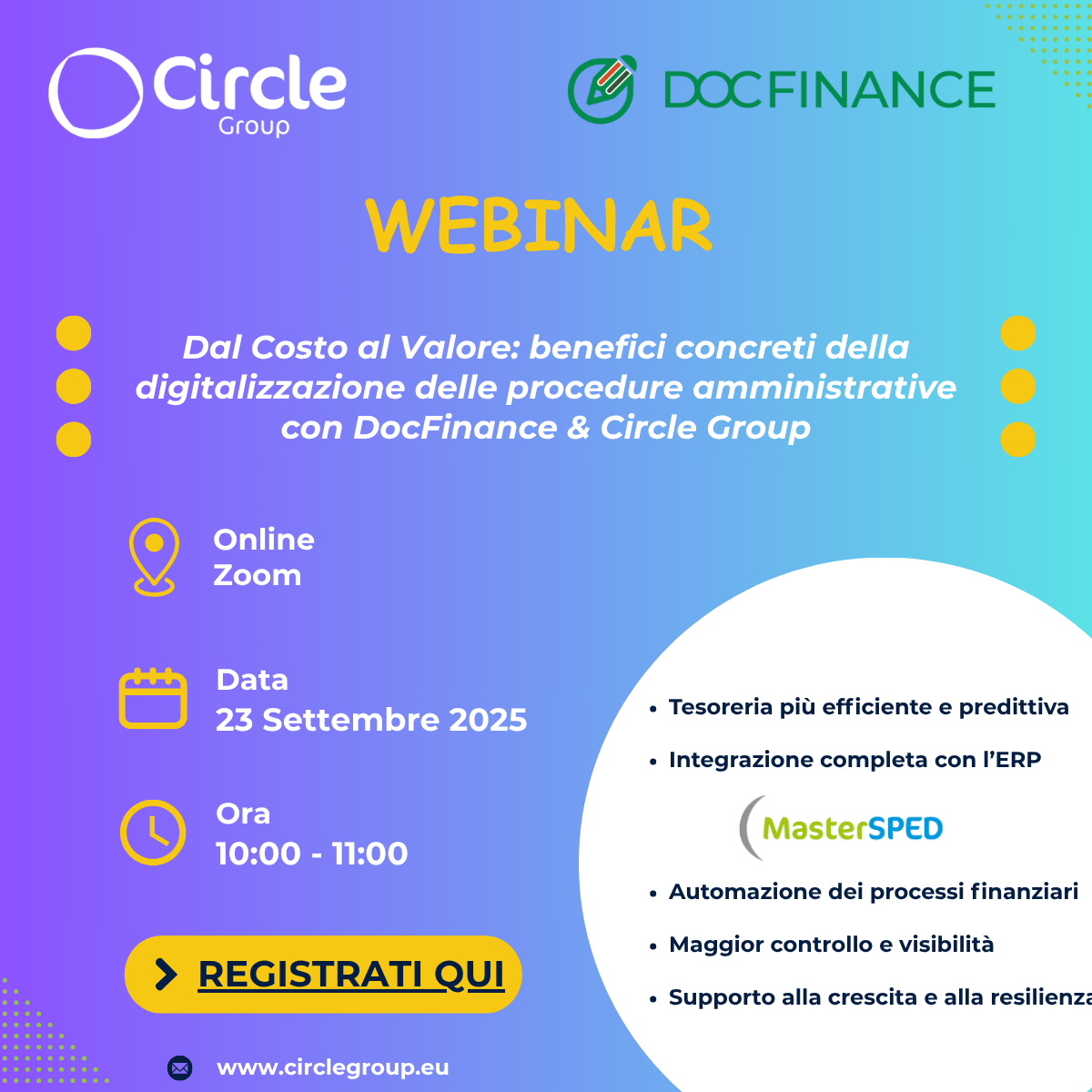 Circle Group, Nextfreight and DocFinance join forces to digitalise corporate treasury